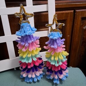 Two Of The Cutest Trees Tall One 10" Tall   + You Get A Free Gift